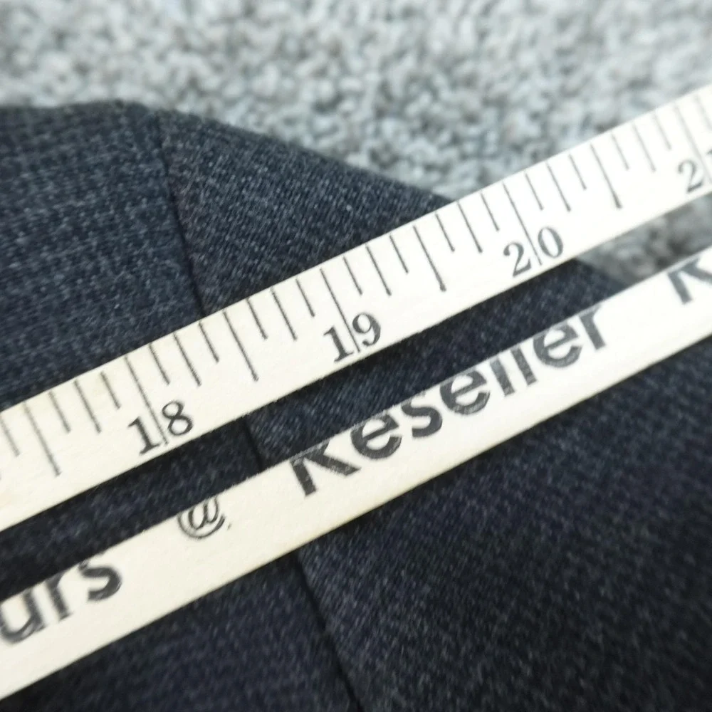 Banana Republic Blazer Mens 44 Gray Black Tailored Sport Coat Suit Jacket Top